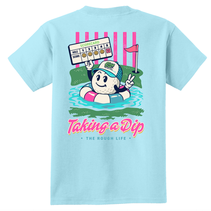 Taking a Dip Aqua- YOUTH COTTON