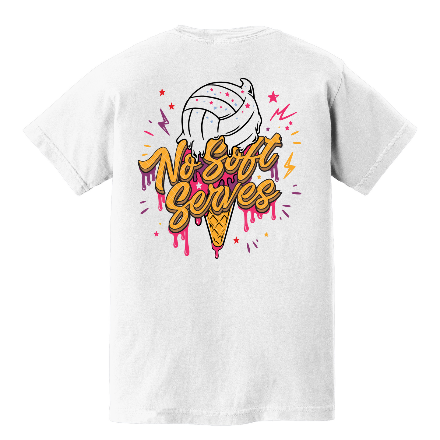 No Soft Serves Sunset Swirl- ADULT COTTON