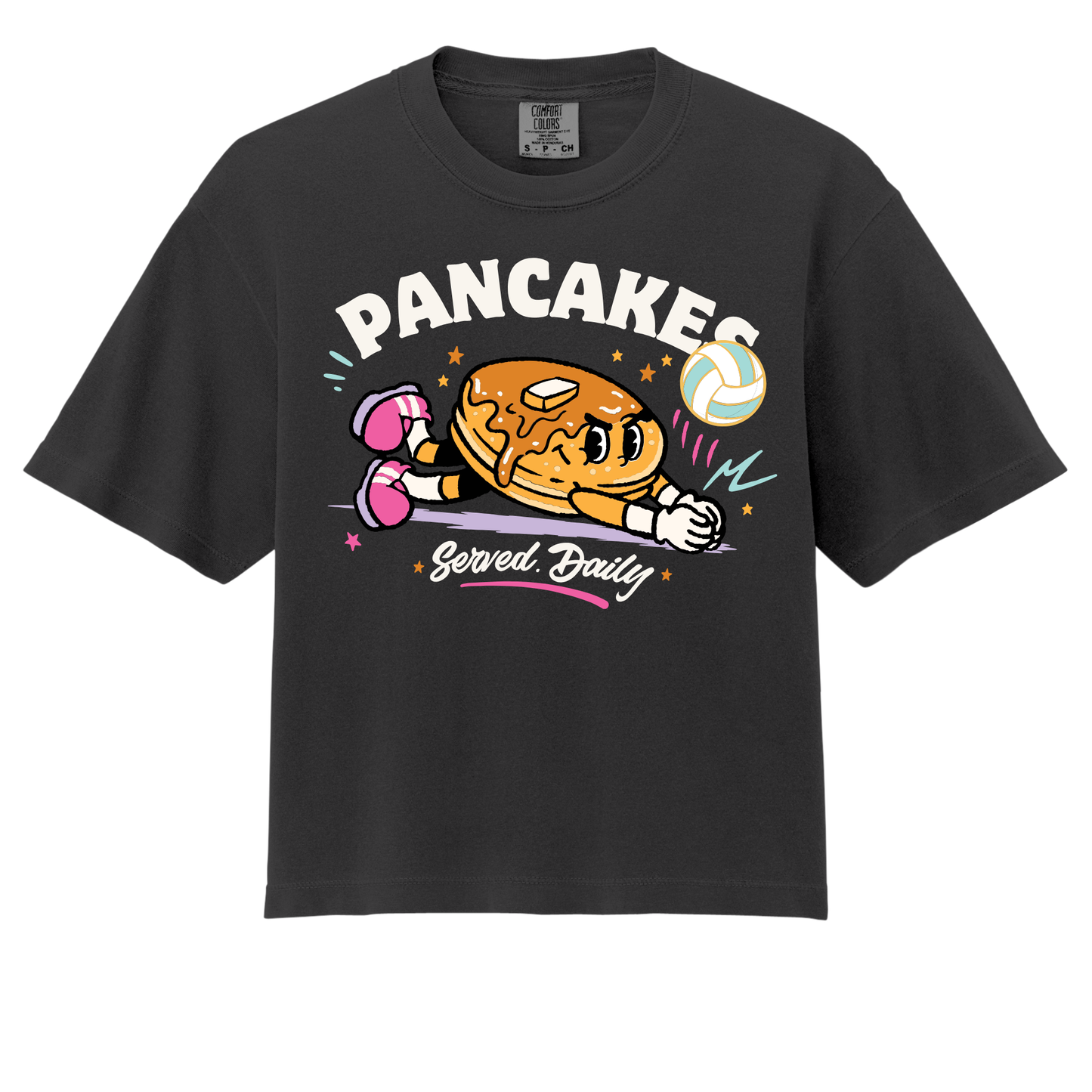 Pancakes All Day- ADULT Boxy Tee