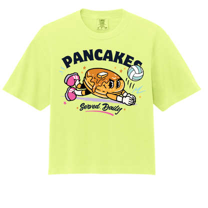 Pancakes All Day- ADULT Boxy Tee