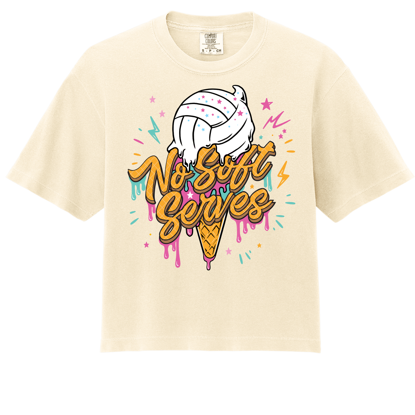 No Soft Serves Sundae Funday- ADULT Boxy Tee