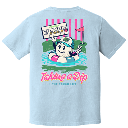 Taking A Dip Aqua- ADULT COTTON