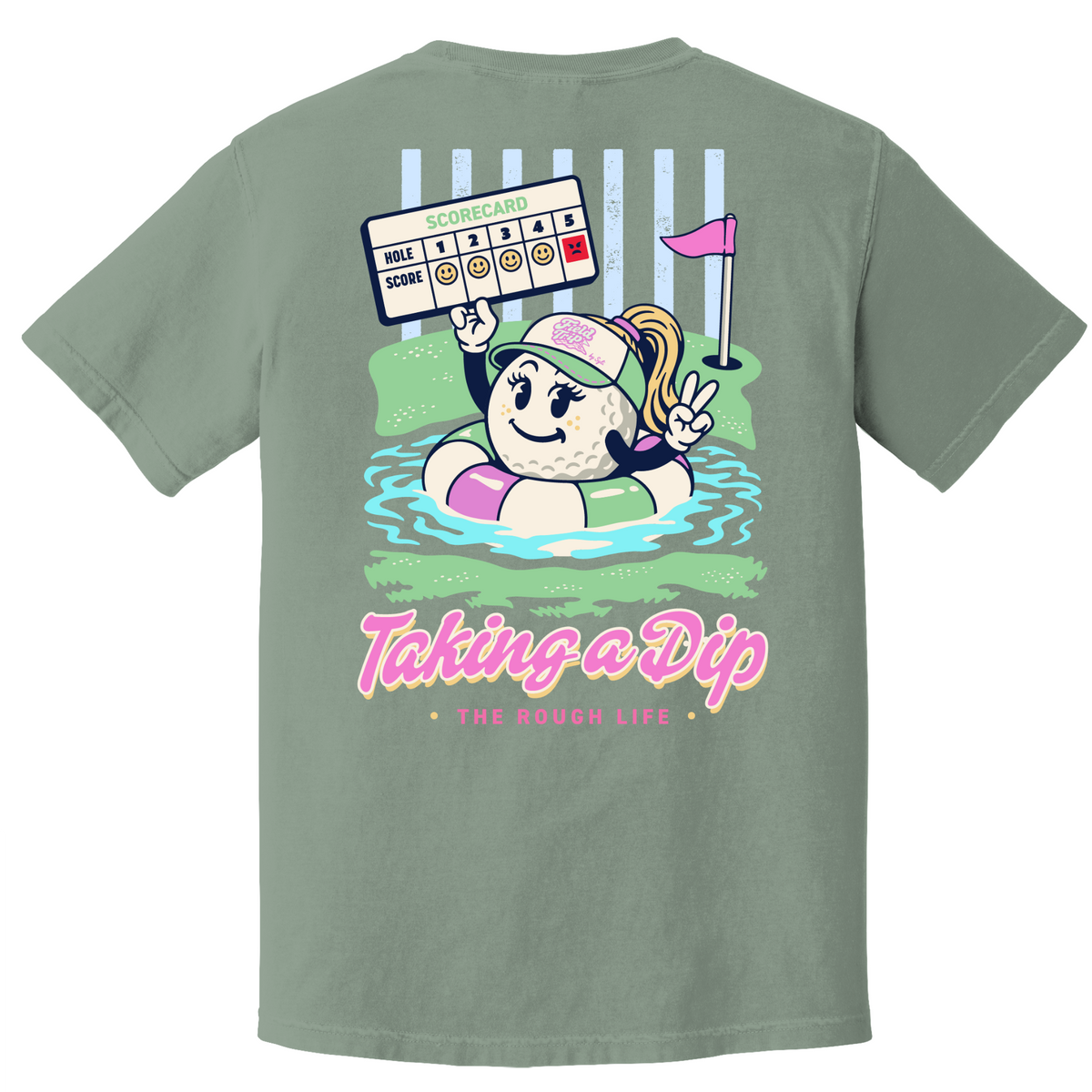 Taking A Dip Bubblegum- ADULT COTTON