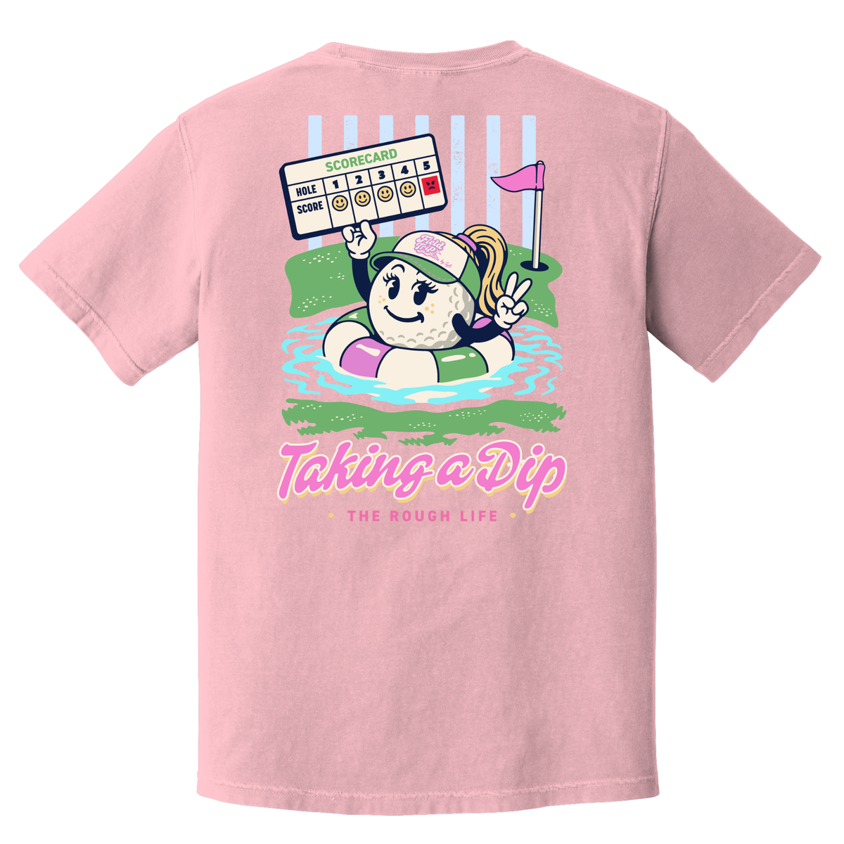 Taking A Dip Bubblegum- ADULT COTTON