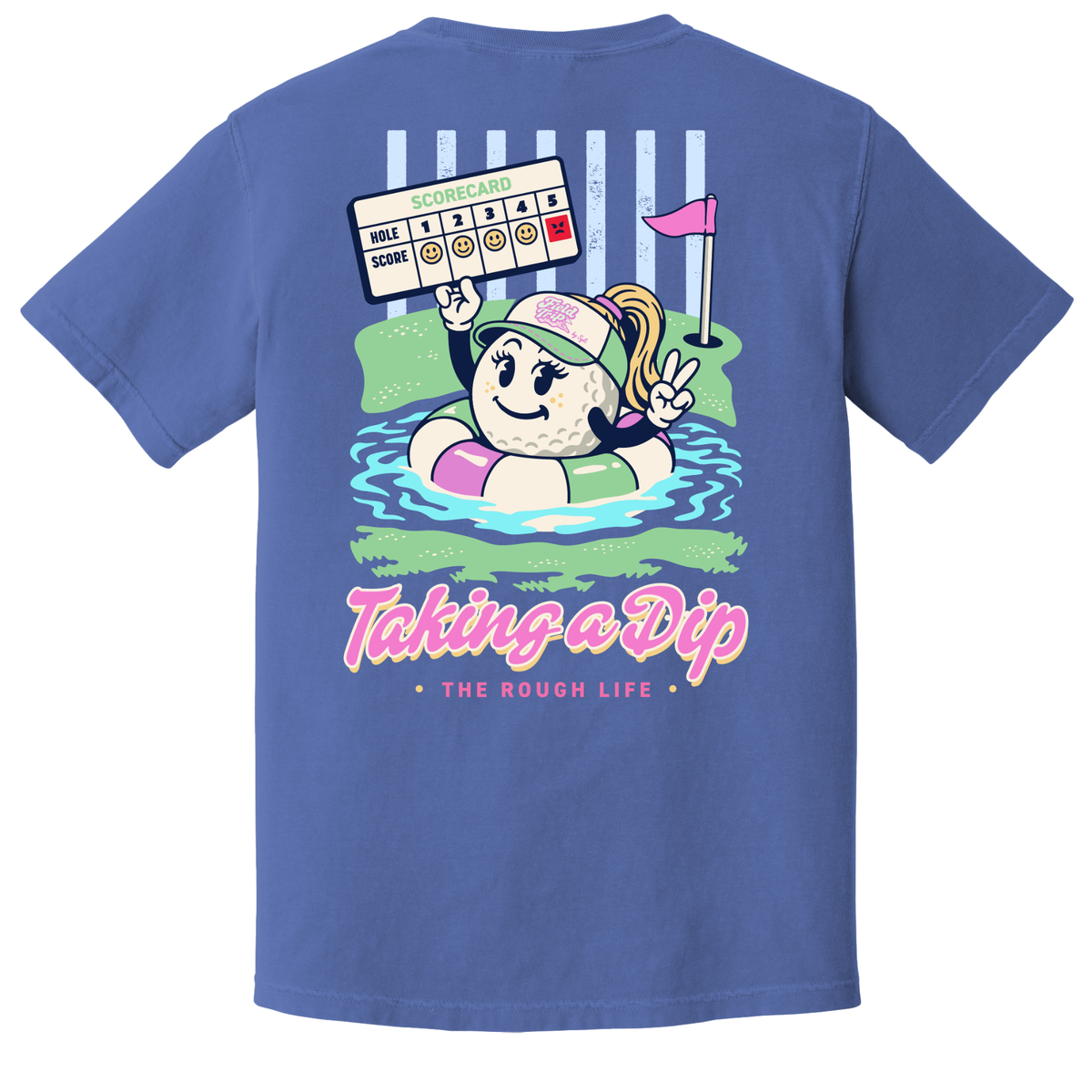 Taking A Dip Bubblegum- ADULT COTTON