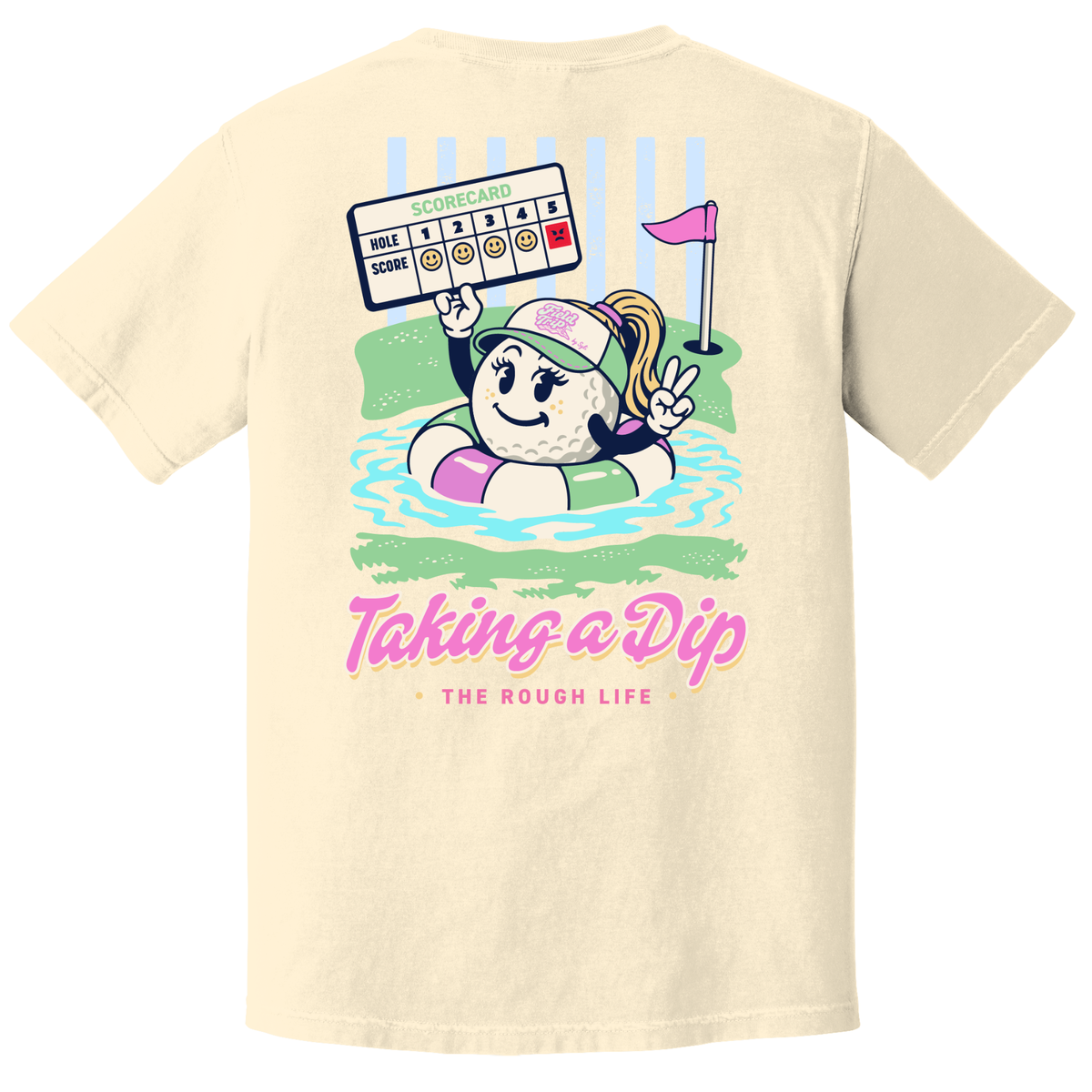 Taking A Dip Bubblegum- ADULT COTTON